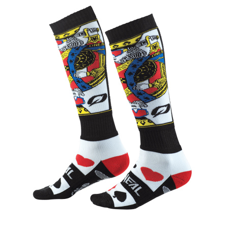 calze O'NEAL PRO MX SOCK KINGSMEN WHITE/BLACK/RED (ONE SIZE)