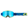 maschera O'NEAL B-20 GOGGLE STRAIN V.22 BLUE/NEON YELLOW - RADIUM BLUE