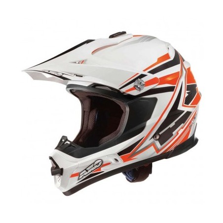casco Axo SX10 ARANCIO M