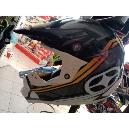 casco Nofear Prime grigio arancio XL