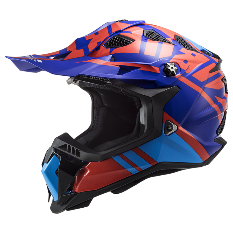 casco LS2 MX700 GAMMAX RED BLUE M