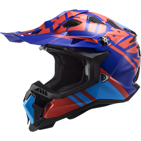 casco LS2 MX700 GAMMAX RED BLUE M