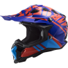 casco LS2 MX700 GAMMAX RED BLUE M
