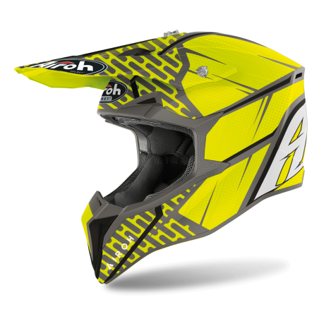 casco Airoh Wraap IDOL giallo fluo