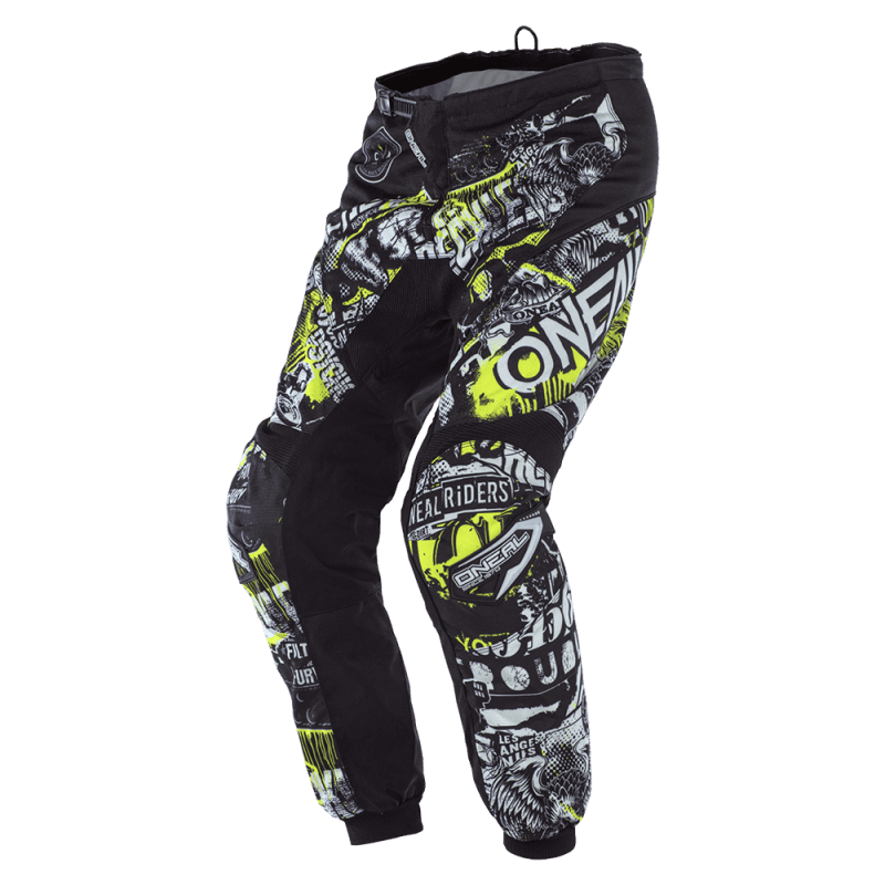 O'NEAL ELEMENT PANTALONI ATTACK BLACK/NEON YELLOW junior