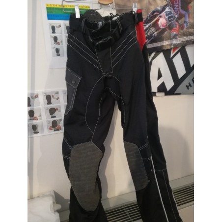 pantaloni cross Husqvarna nero rosso 28